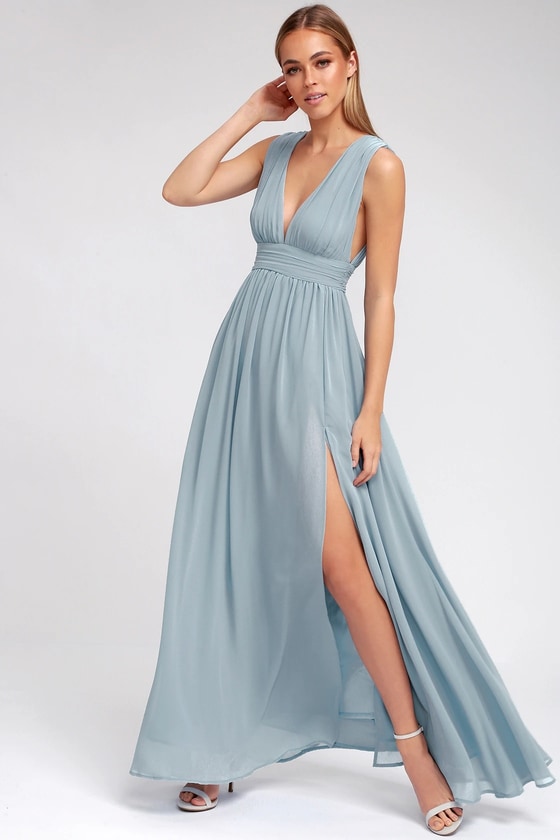 Light Blue Dress - Maxi Dress ...